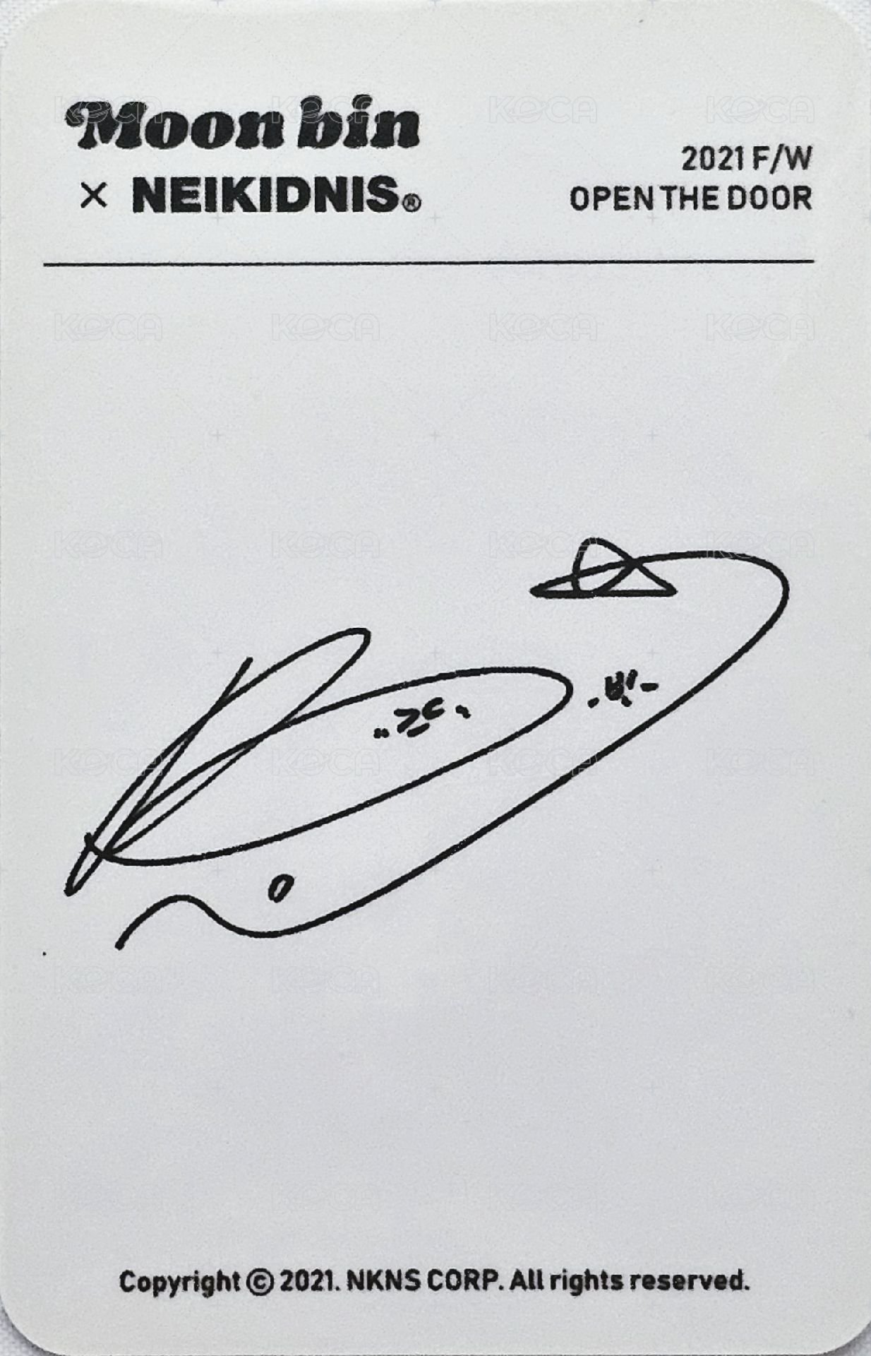代言 代言卡 NEIKIDNIS 背面