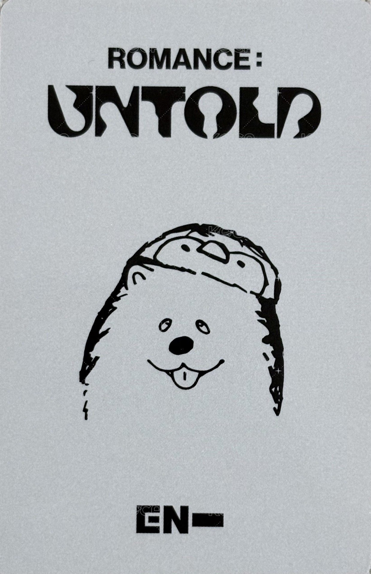 正二 yzy 預售7.0手繪 特典卡  背面