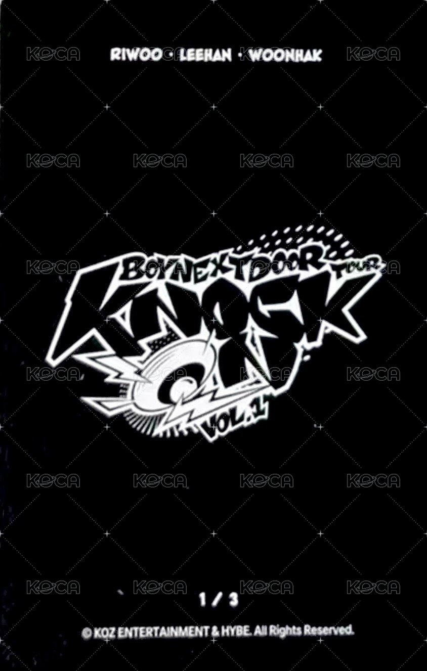 Knock On 巡迴 隨機卡 仁川場周 256 背面