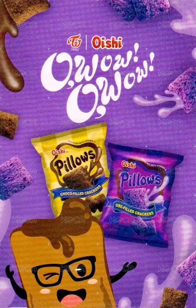 Oishi 代言卡 Oishi餅乾卡 背面