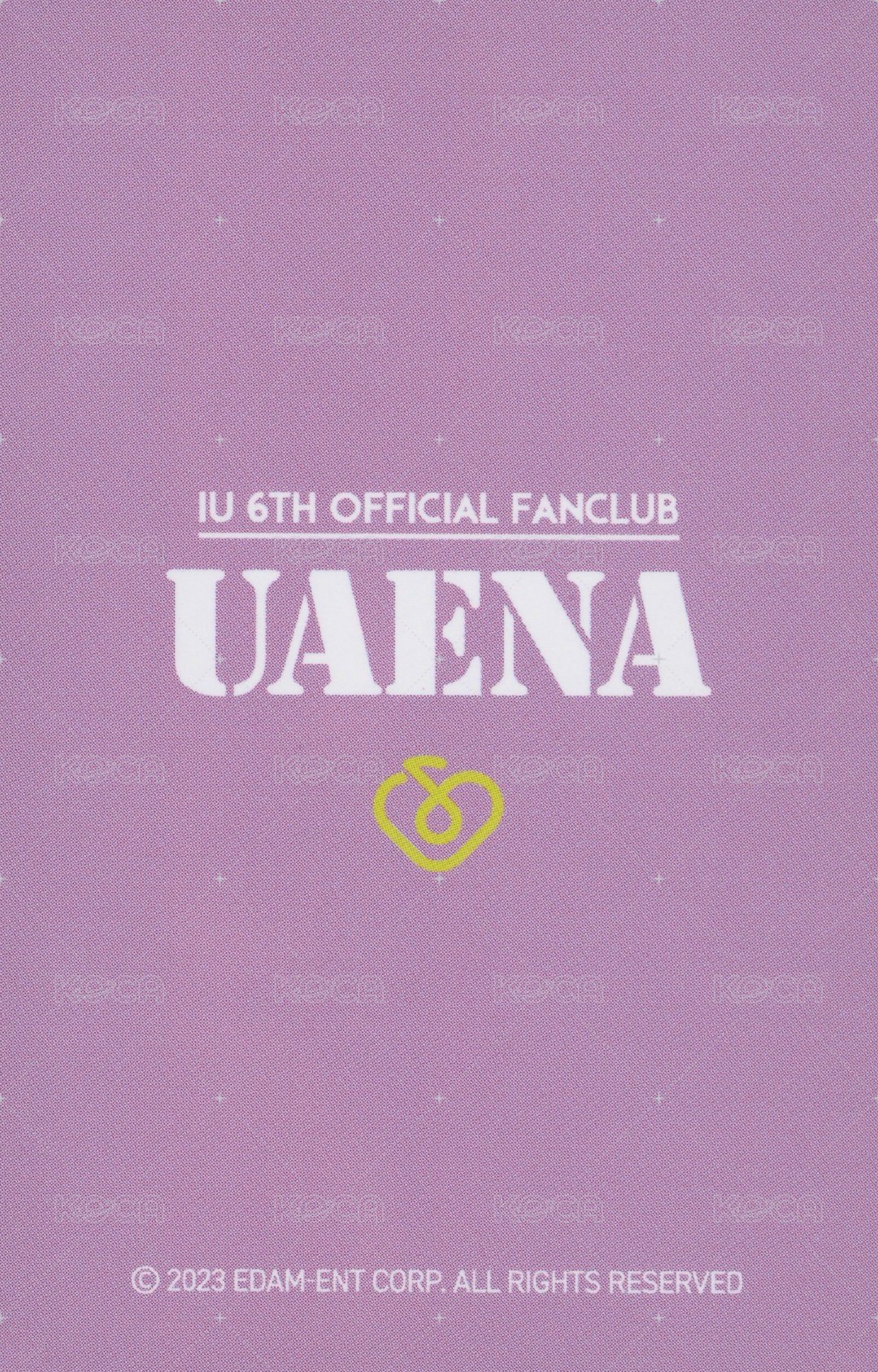 六期會員 會員禮卡  背面