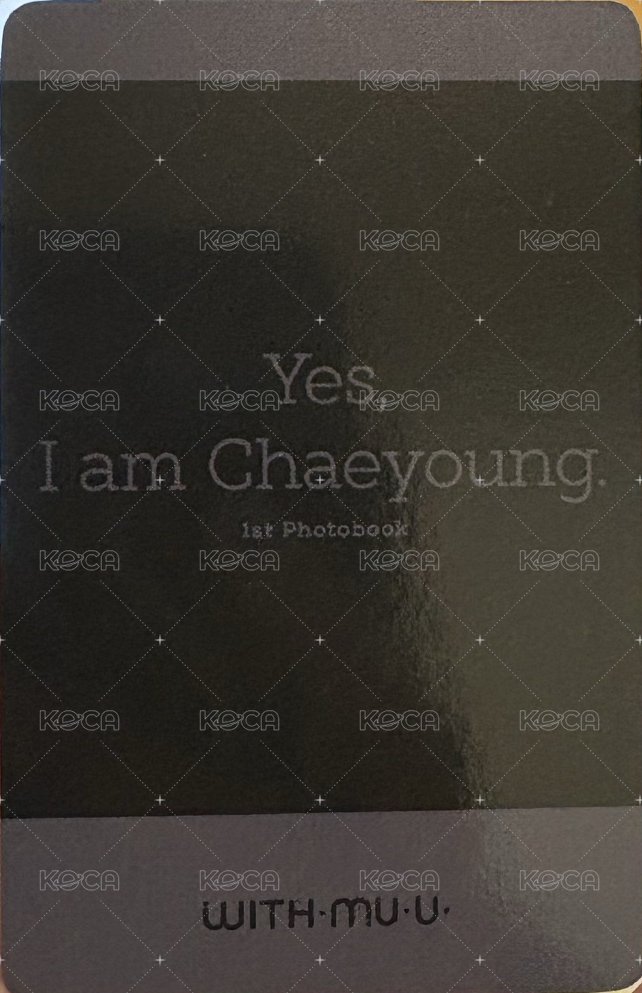 Yes I am wm 特典卡  背面