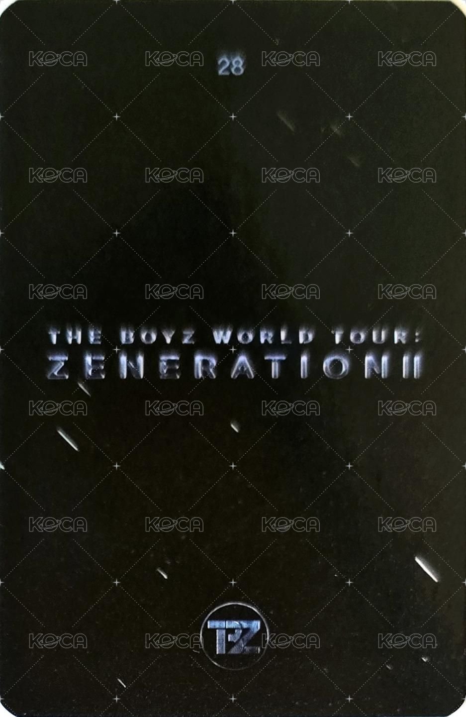 THE BOYZ WORLD TOUR : ZENERATION Ⅱ 隨機卡  背面