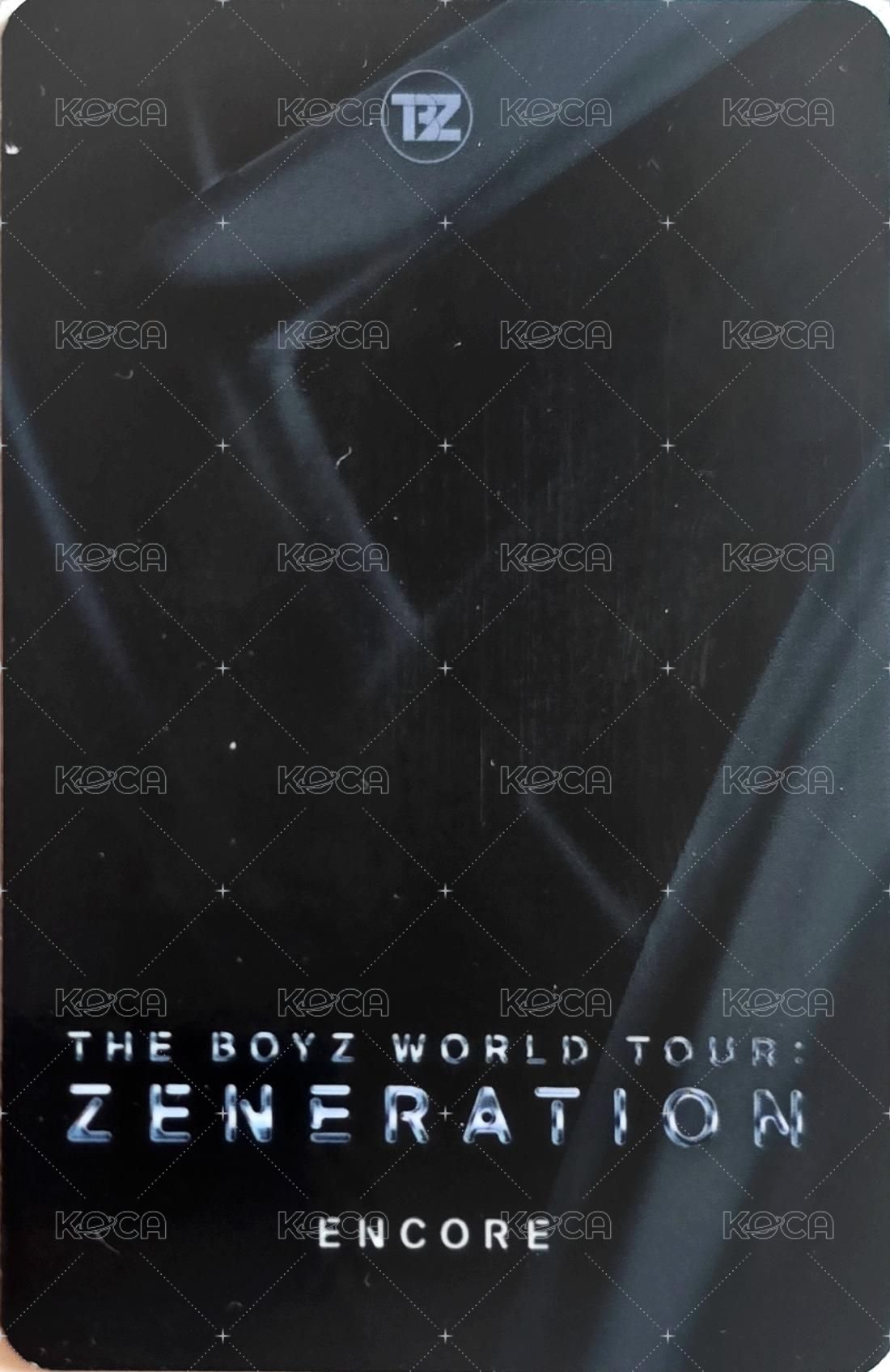 THE BOYZ 2ND WORLD TOUR : ZENERATION – ENCORE 周邊卡 票卡組 背面