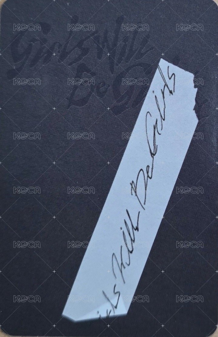 GWBG 專輯卡 特別版 A ver. 背面