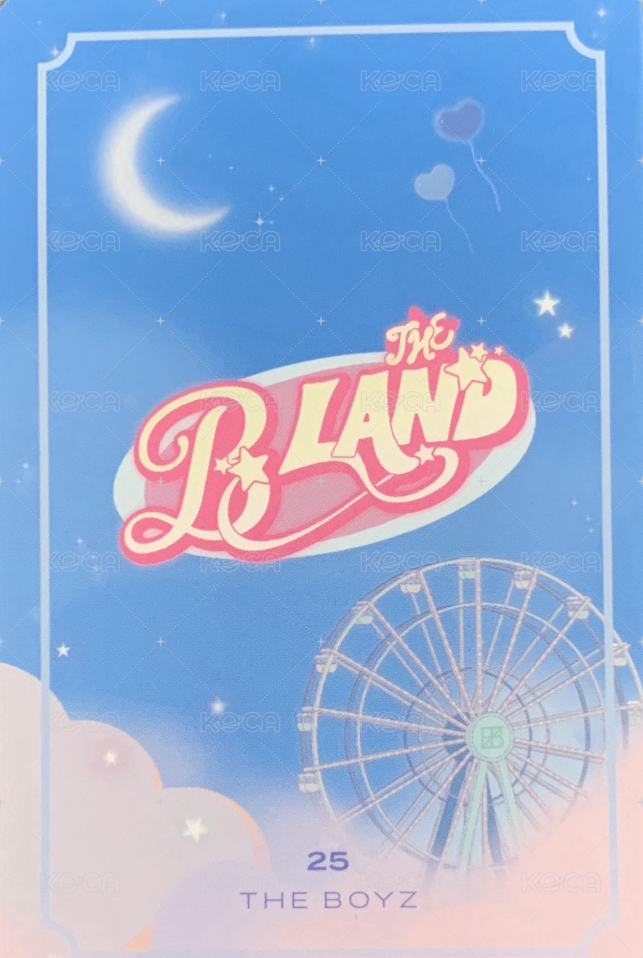 THE BOYZ FAN-CON <THE B LAND> 隨機卡  背面