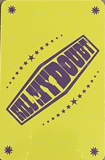 KILL MY DOUBT 專輯卡 CASSETTE 背面