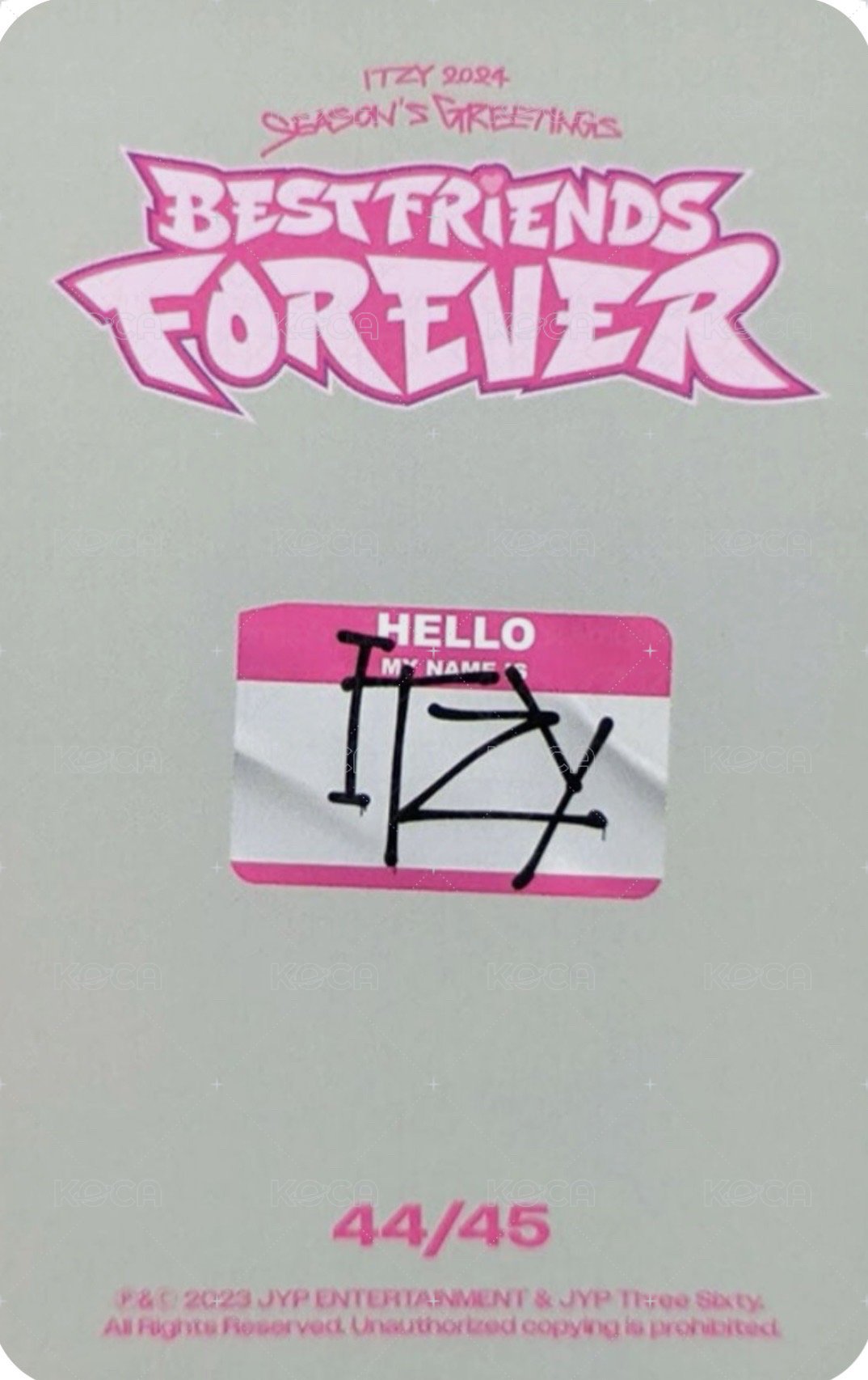 2024年曆 隨機卡 團卡 背面