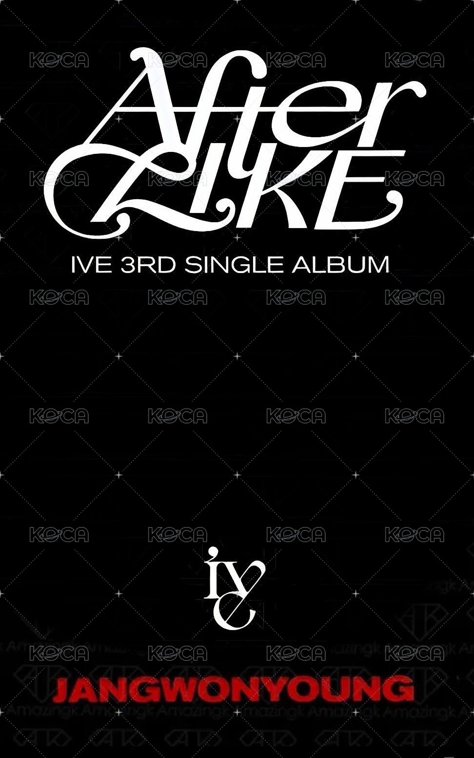 After LIKE mokket 簽售卡  背面