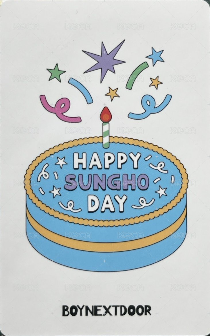 24 生日 wvs 立牌 周邊卡  背面