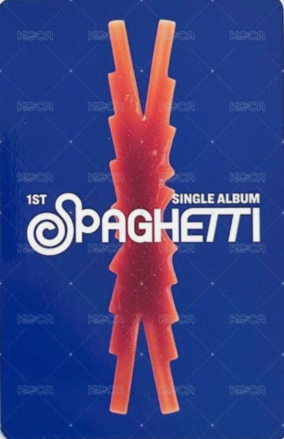 SPAGHETTI 日咖 PB預售 特典卡  背面