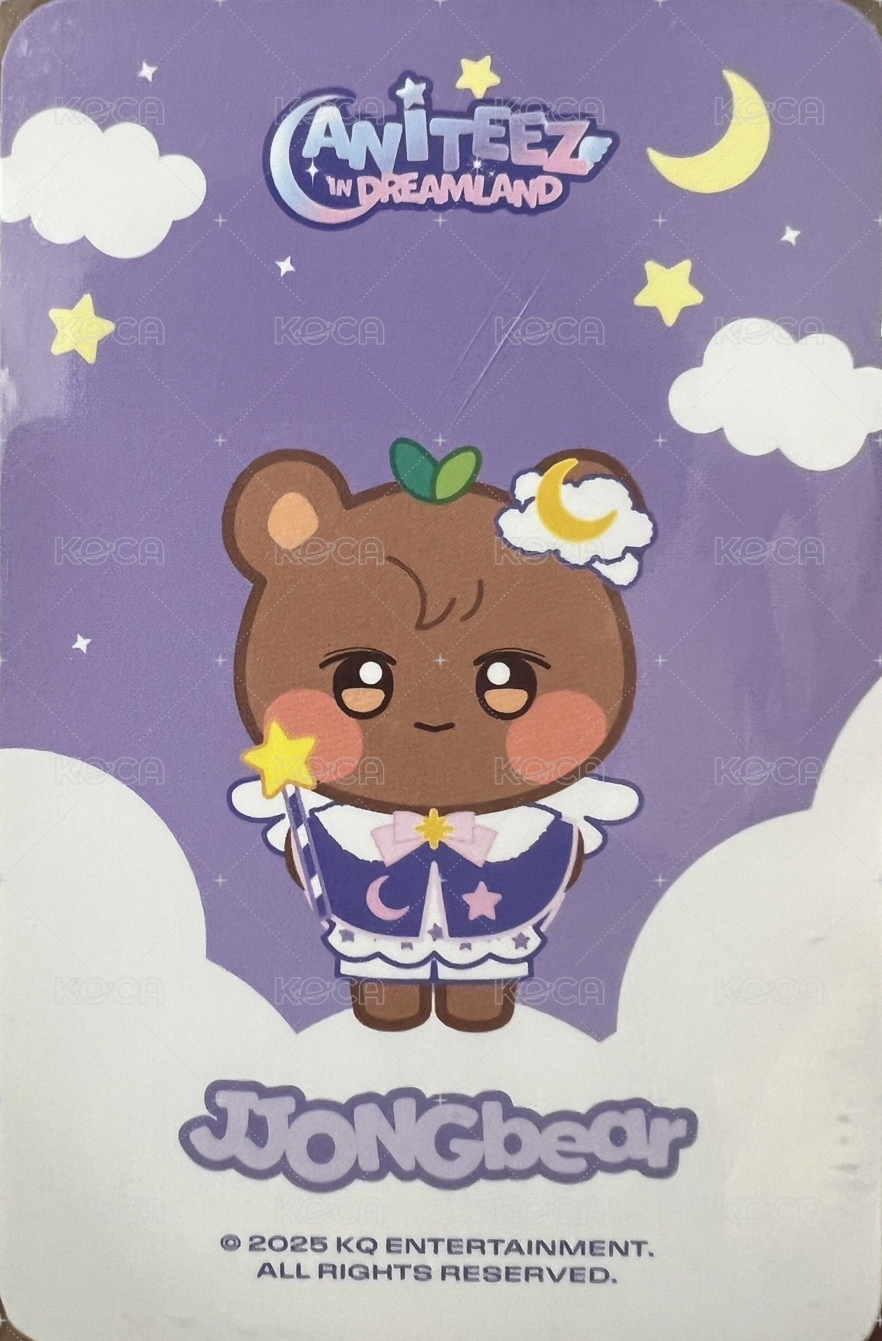 ANITEEZ IN DREAMLAND 周邊卡 天使娃卡 背面