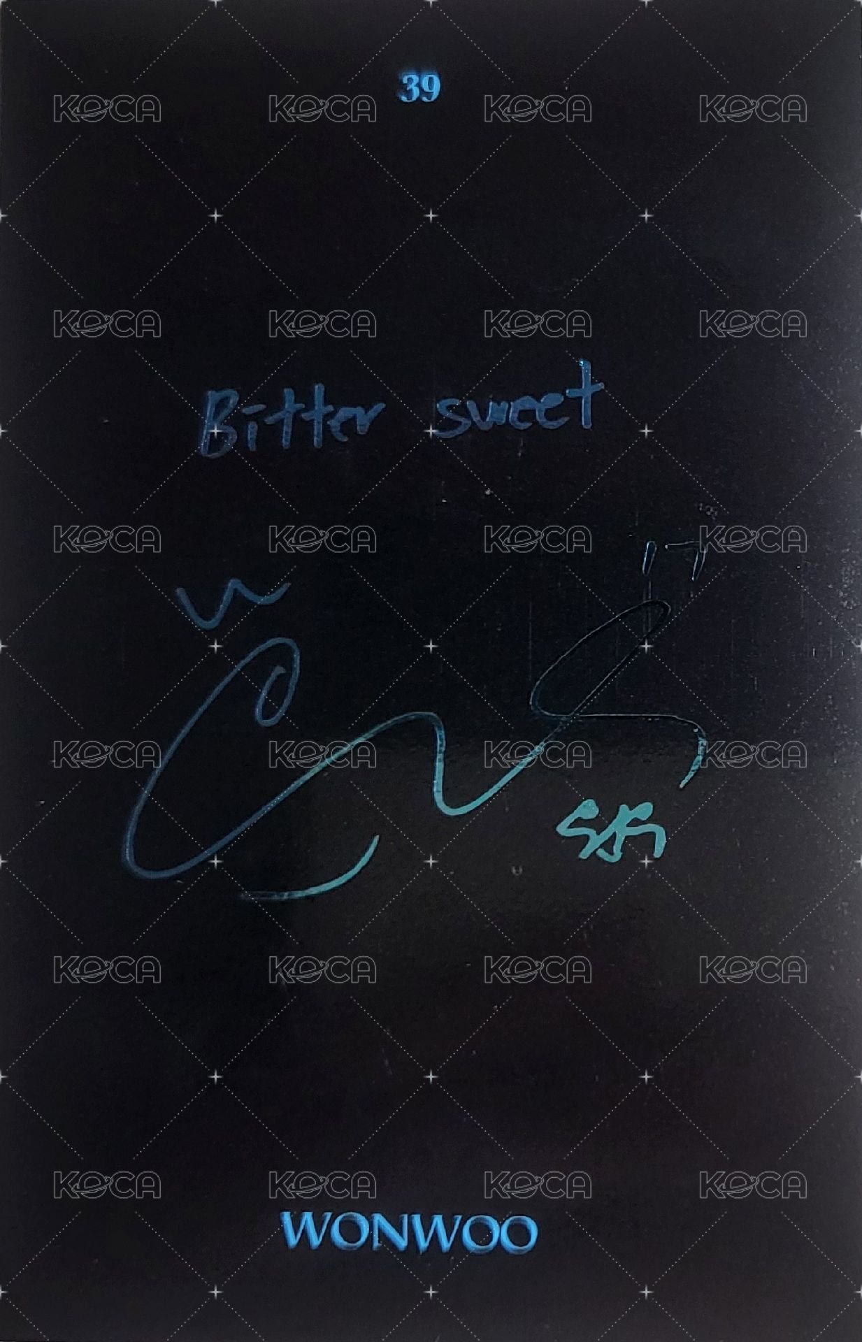 Bittersweet 苦甜 隨機卡 39 自拍卡 背面