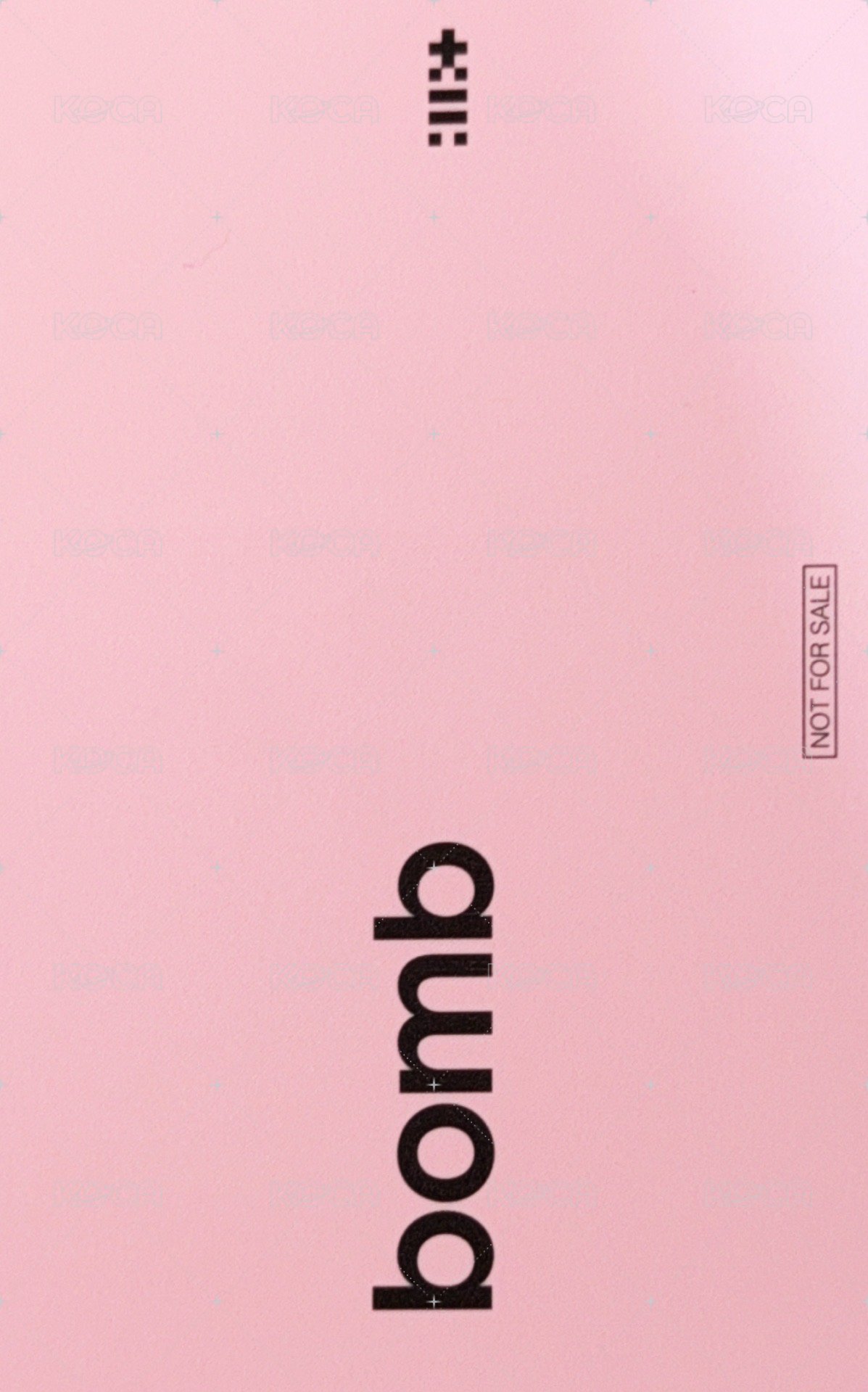 bomb 環球 預售 特典卡 PB ver. 背面