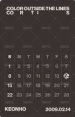 迷一 yes24 預售 特典卡 生日曆卡 背面