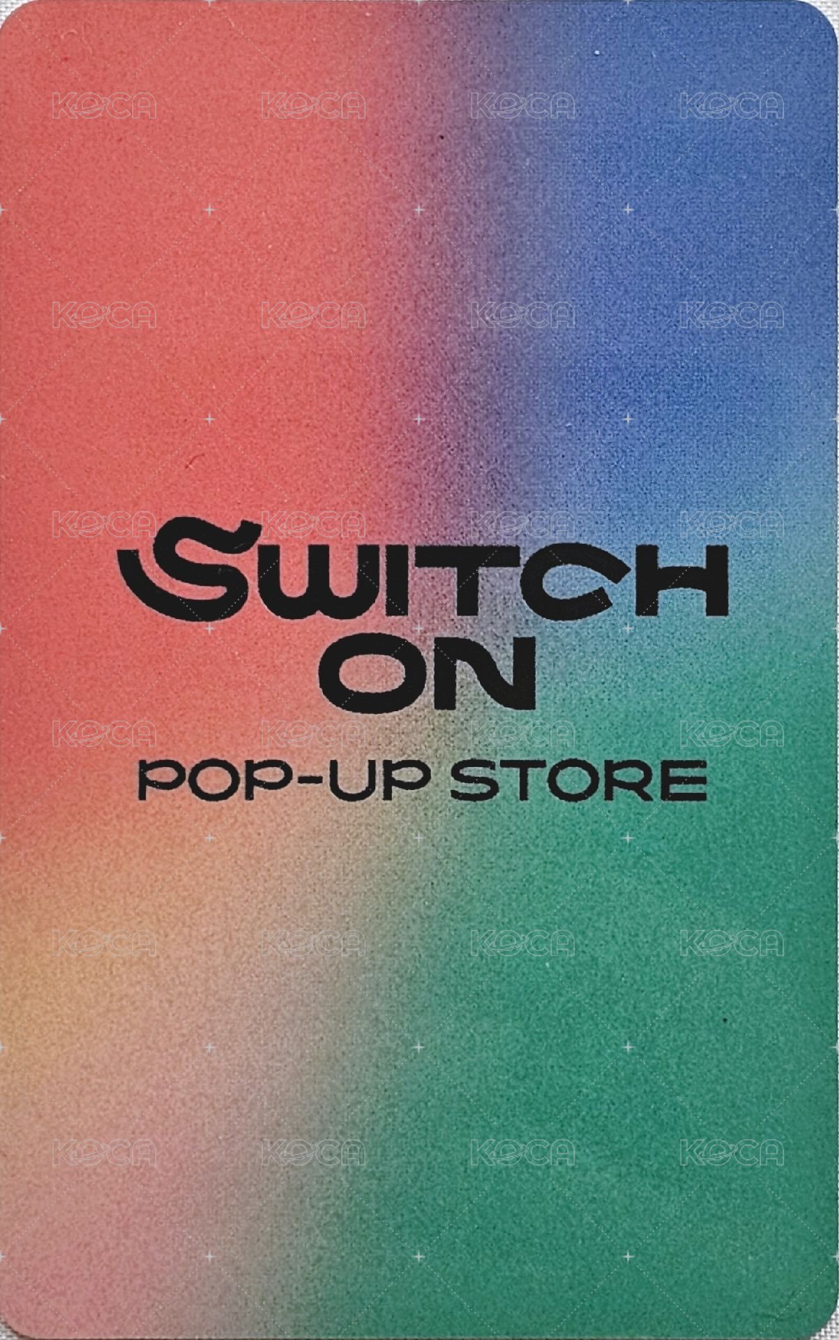 Mini8：Switch on    幸運卡 pop up store  背面