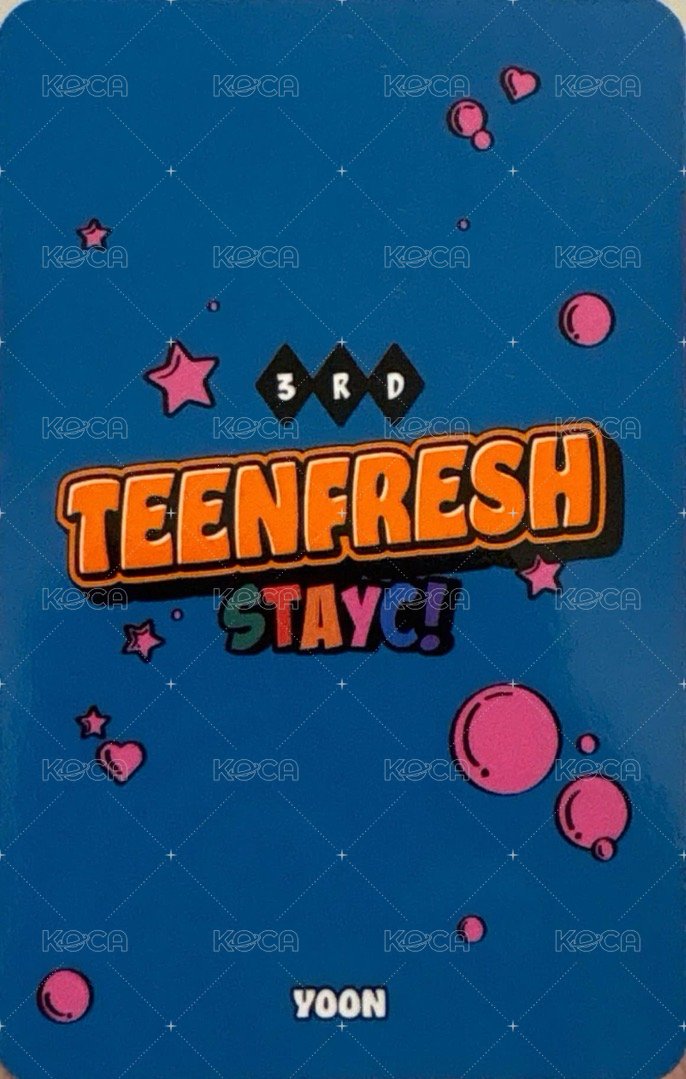 Bubble 專輯卡  背面