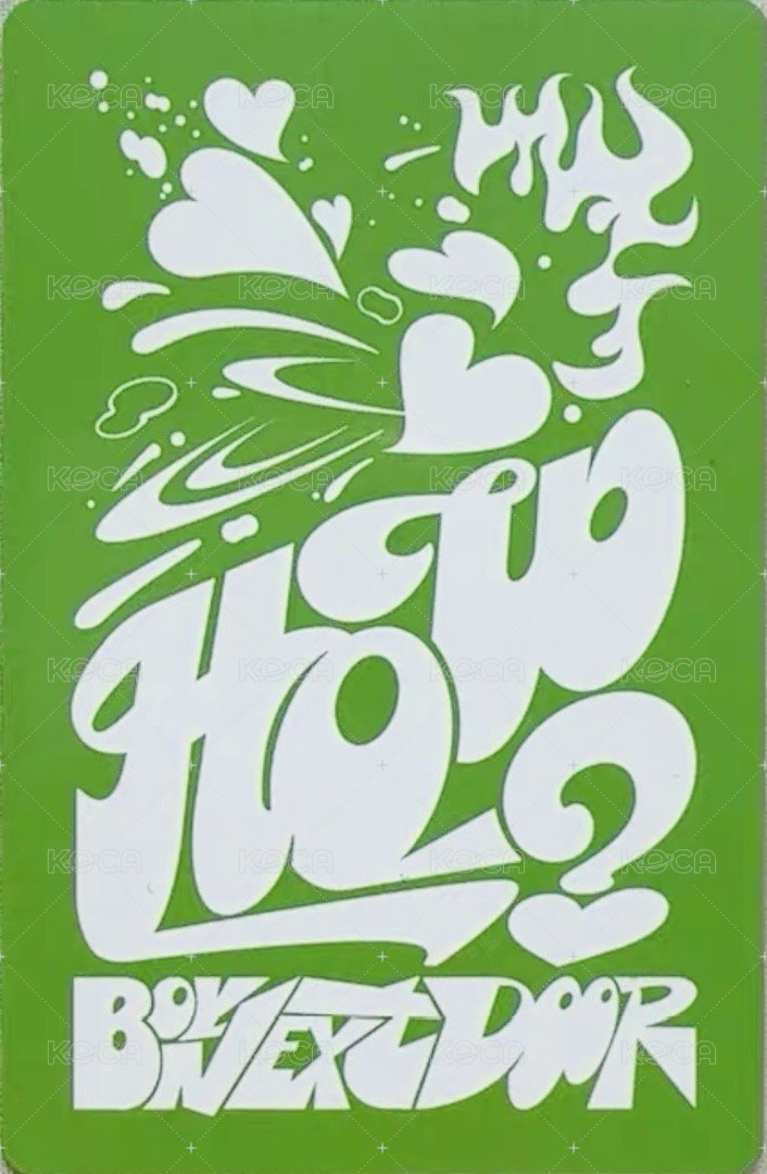 HOW? 專輯卡 Wind ver. 背面