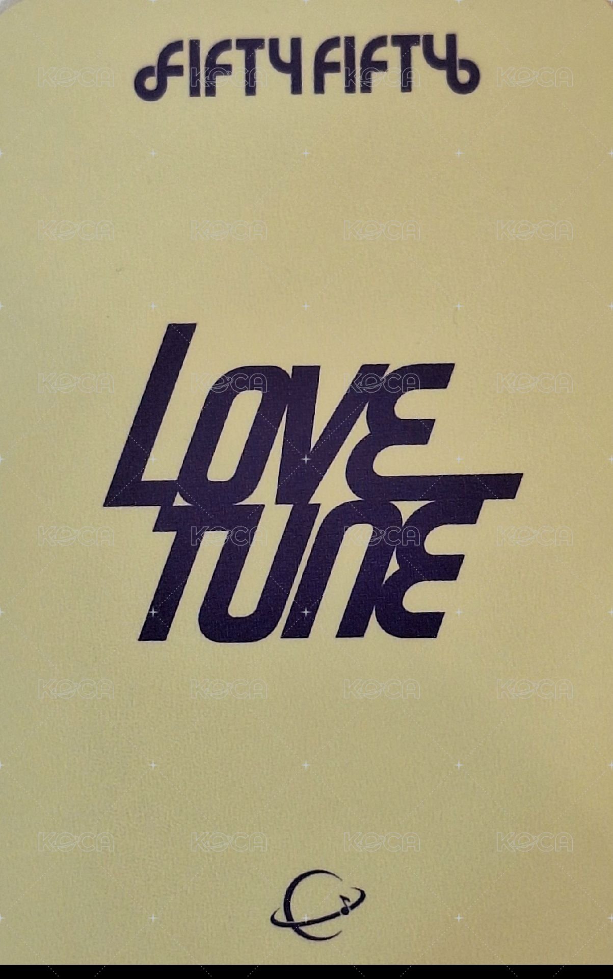 Love Tune Green Universe Music 末簽 簽售卡 大頭貼 背面