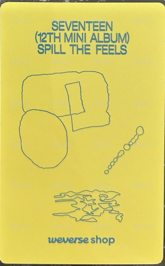 MINI12 wvs PB ver  特典卡 毛巾圓 背面