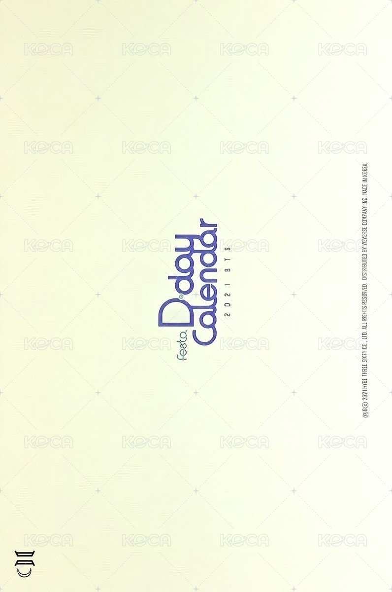 2021 八週年日曆盒 明信片 D10 背面