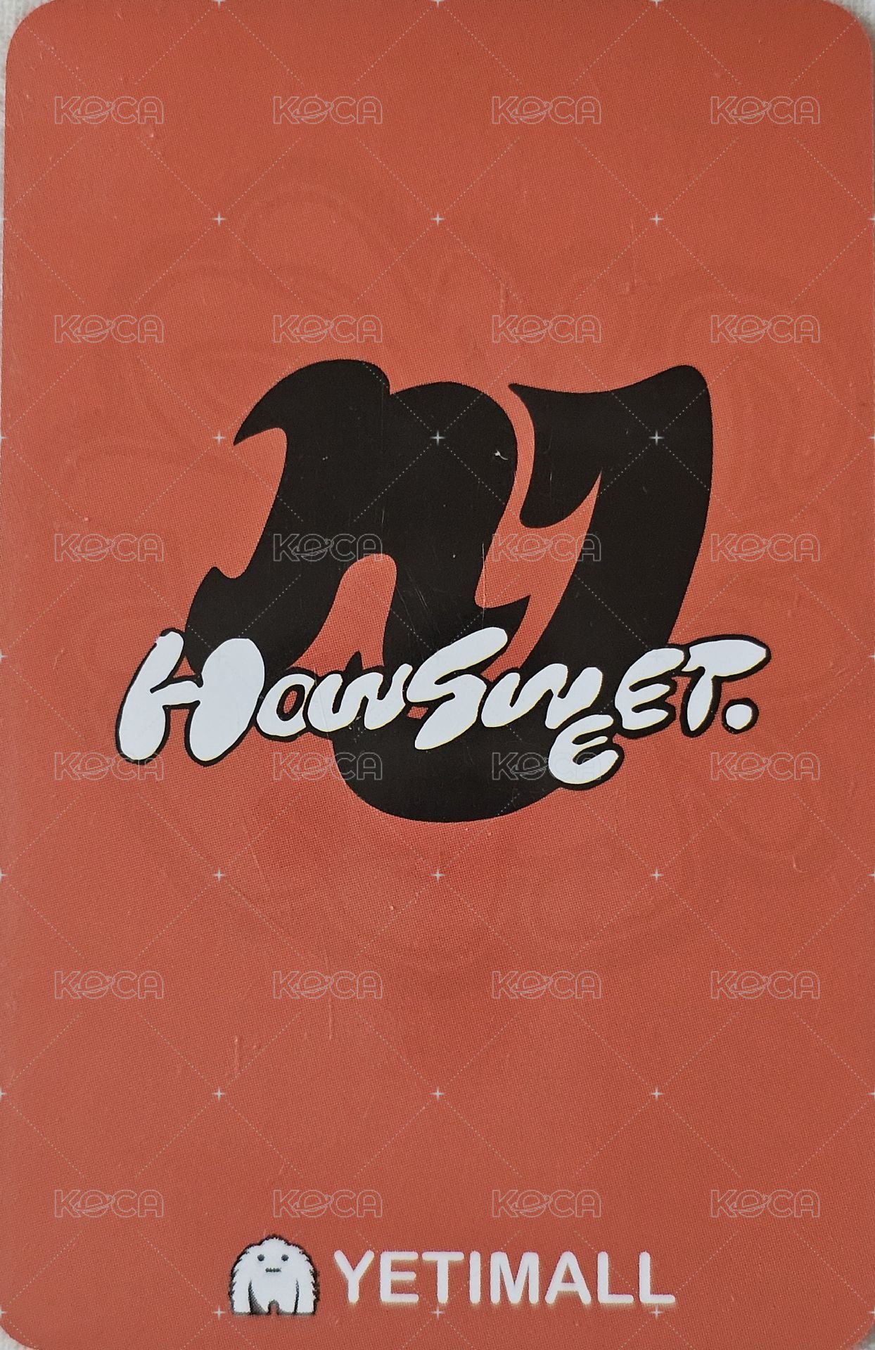 How Sweet yeti 簽售卡  背面