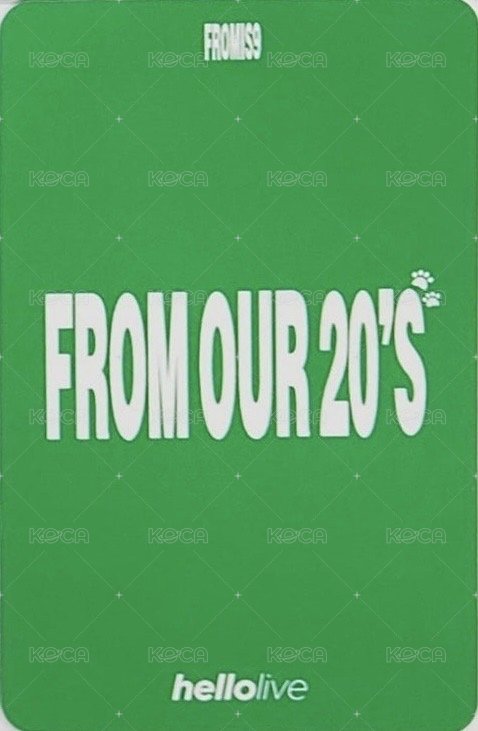 From Our 20‘s hl 線上 簽售卡  背面