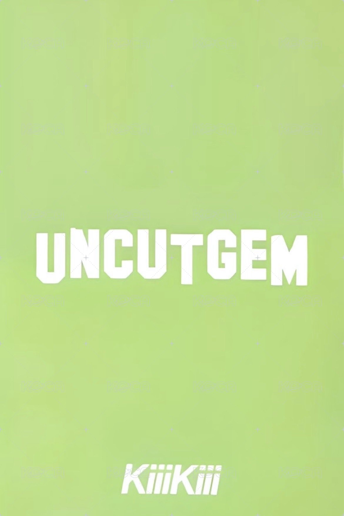 UNCUT GEM 打歌卡 BTG 1.0 背面