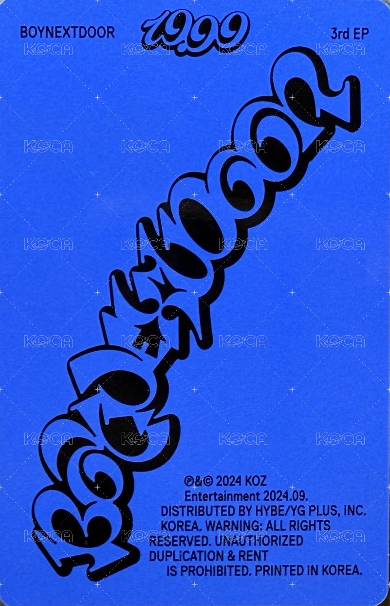 19.99 General market 美網 特典卡 官拍 背面