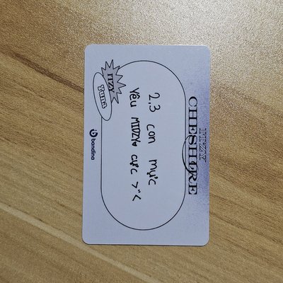 CHESHIRE Bandina 線上特典 特典卡