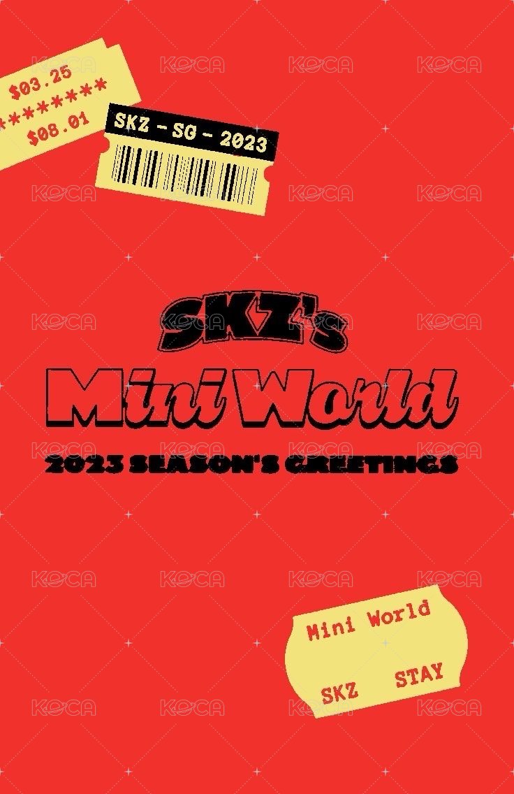 2023 年曆 年曆卡 紅 ver. 背面