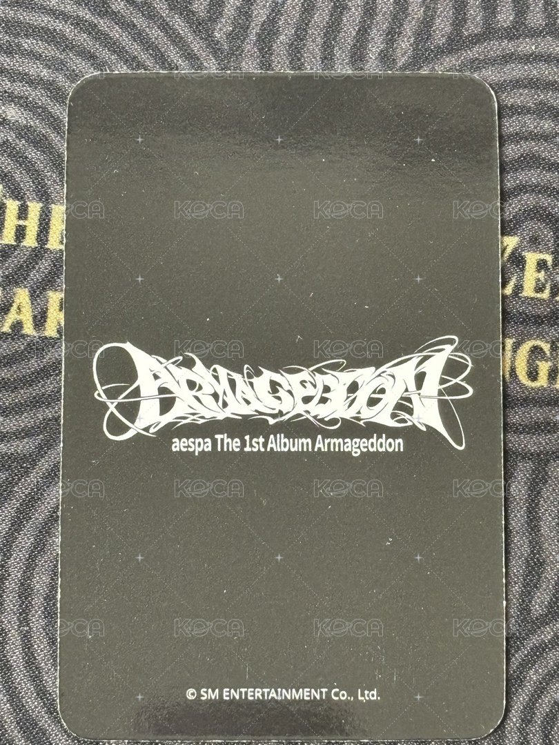 正規一 am 特典卡 預售冬 背面