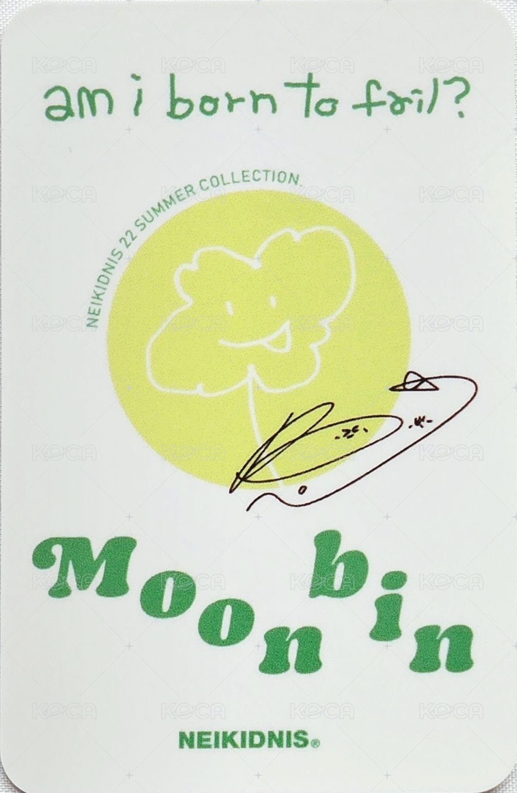 代言 代言卡 NEIKIDNIS 背面