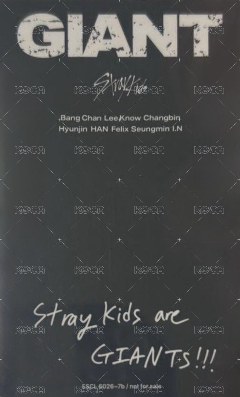 GIANT 專輯卡 初回生產限定盤B 背面