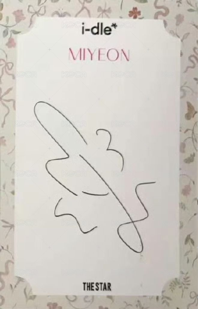   THE STAR 雜誌卡  背面