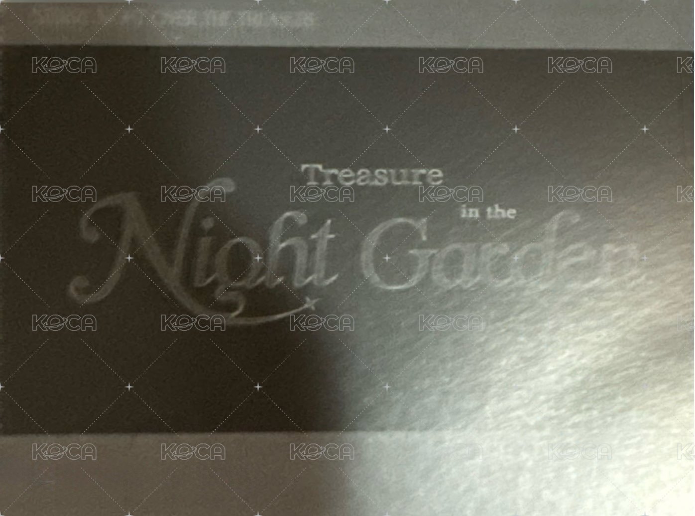 TREASURE in the NIGHT GARDEN 周邊卡 夜花園 睡覺 拍立得 背面