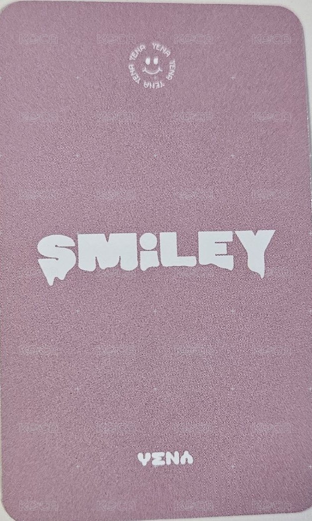 SMiLEY am 線下5.0 簽售卡  背面