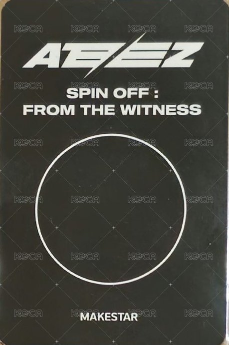 From the Witness ms 3.0 線上 簽售卡  背面