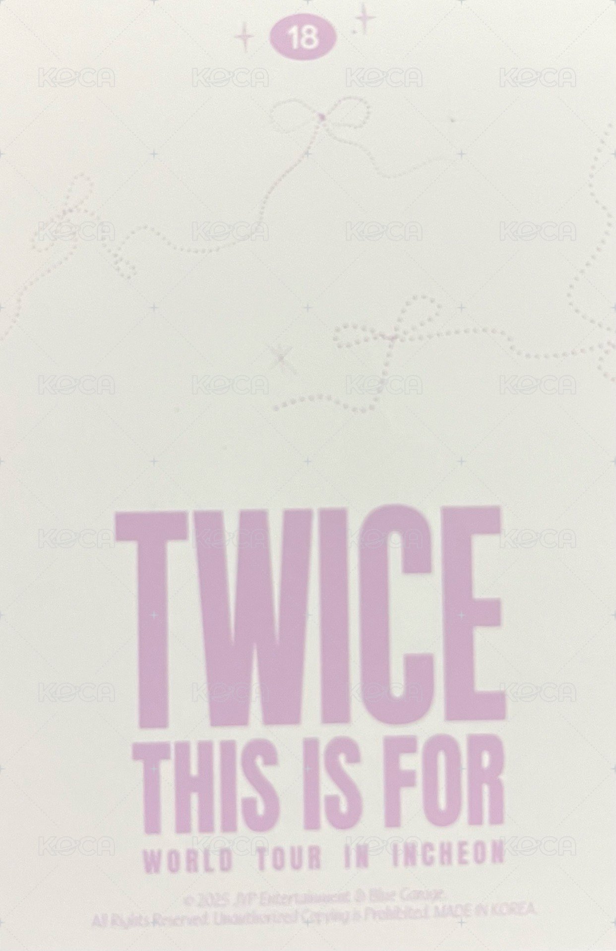 六巡 隨機卡 子瑜-韓-18 背面