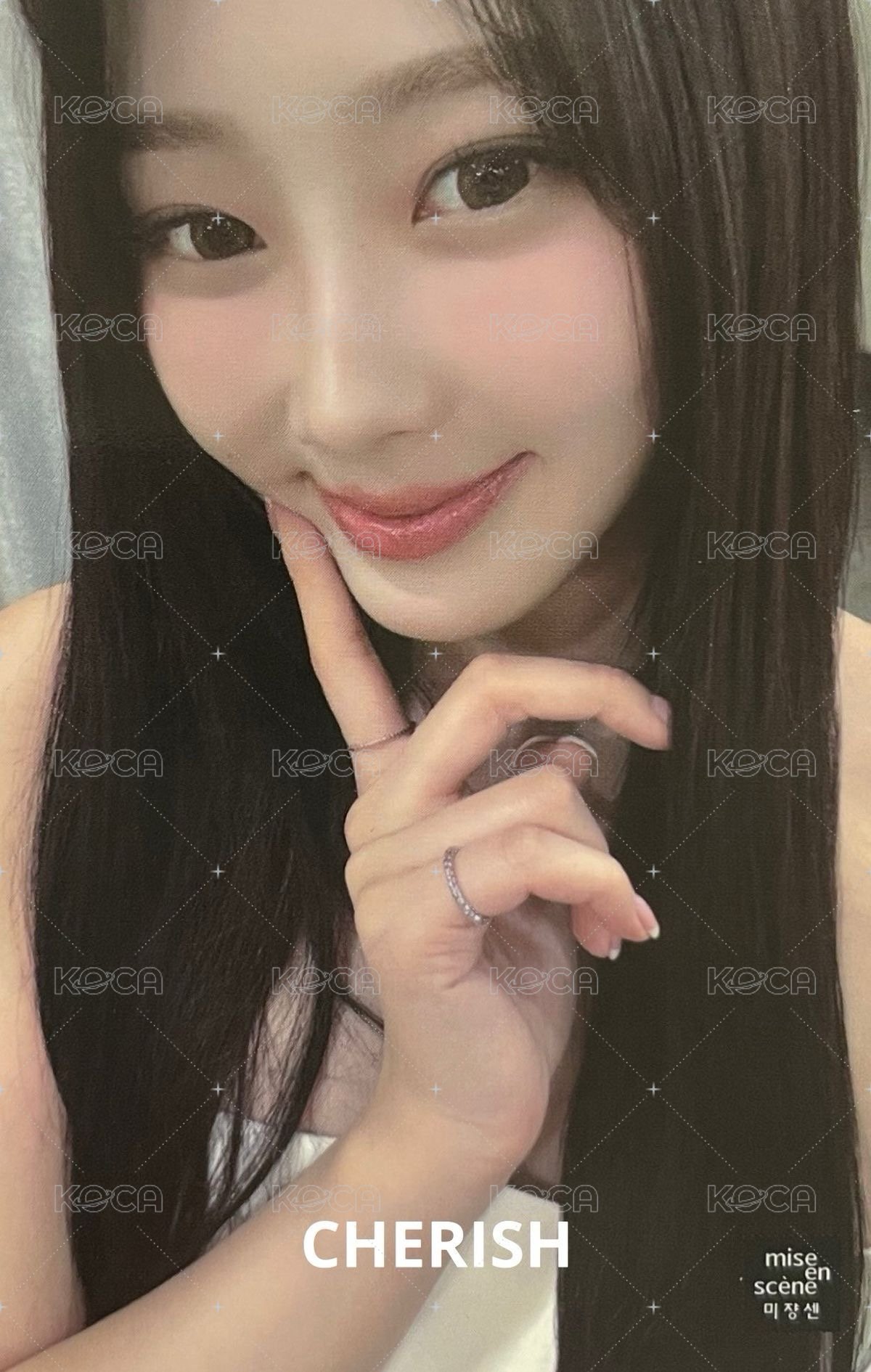 代言卡 媚尚萱髮油吉 正面