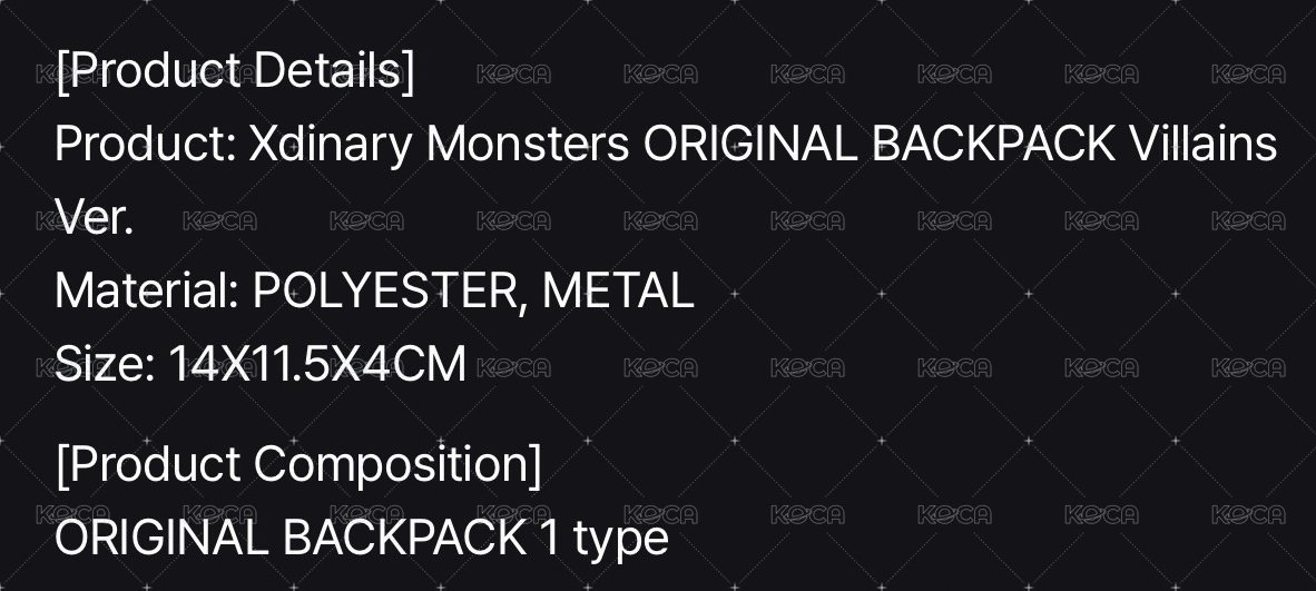 BACKPACK Villains ver.