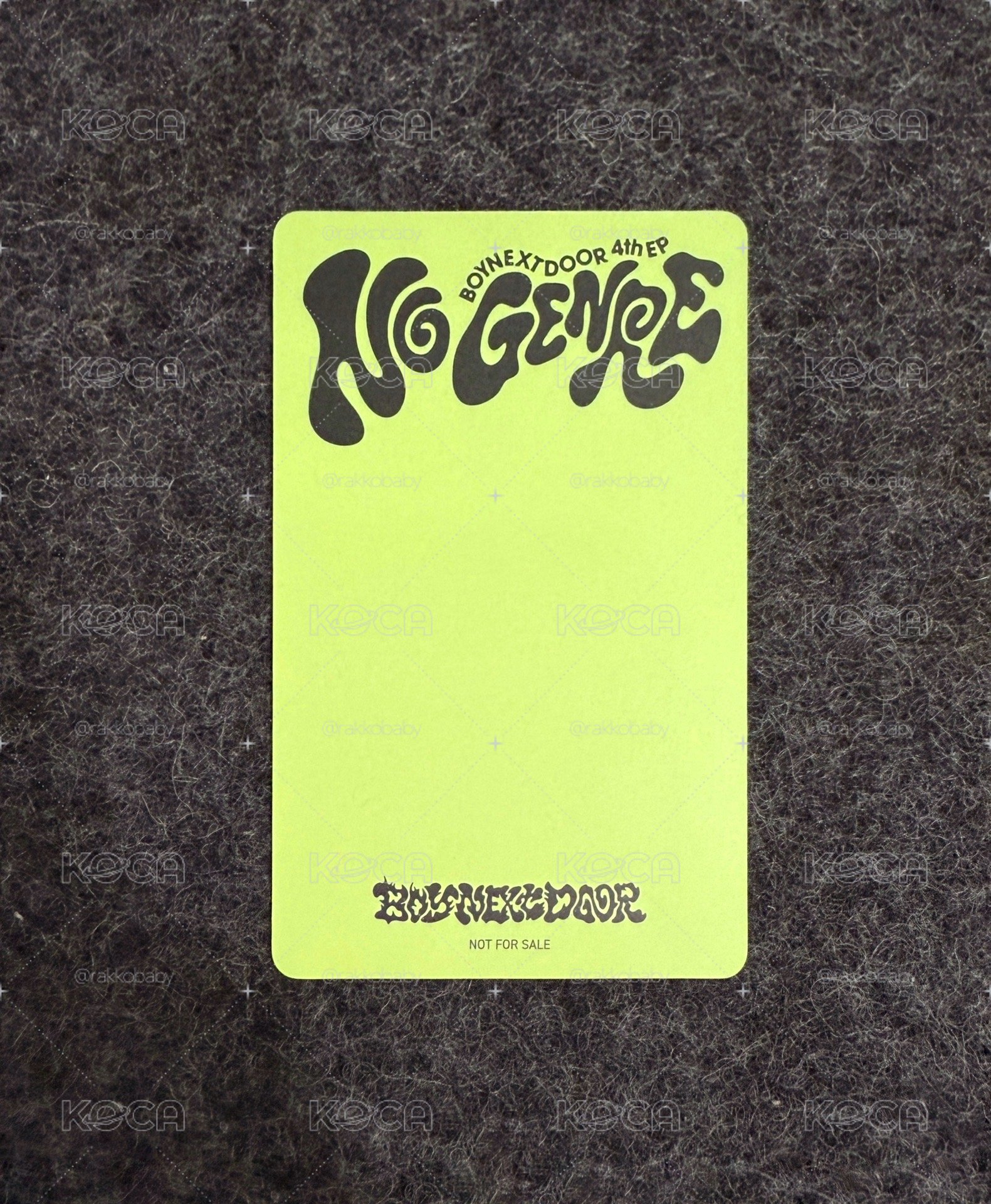 No Genre 環球抽選卡 李常赫