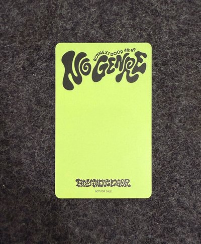 No Genre 環球抽選卡 李常赫