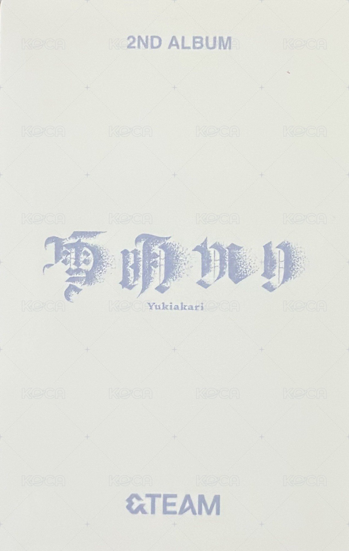 雪明 yzy 3.0 簽售卡  背面