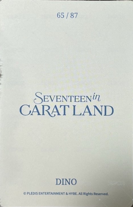 24’克拉島 隨機卡 24‘克拉島 隨機卡 Dino  背面