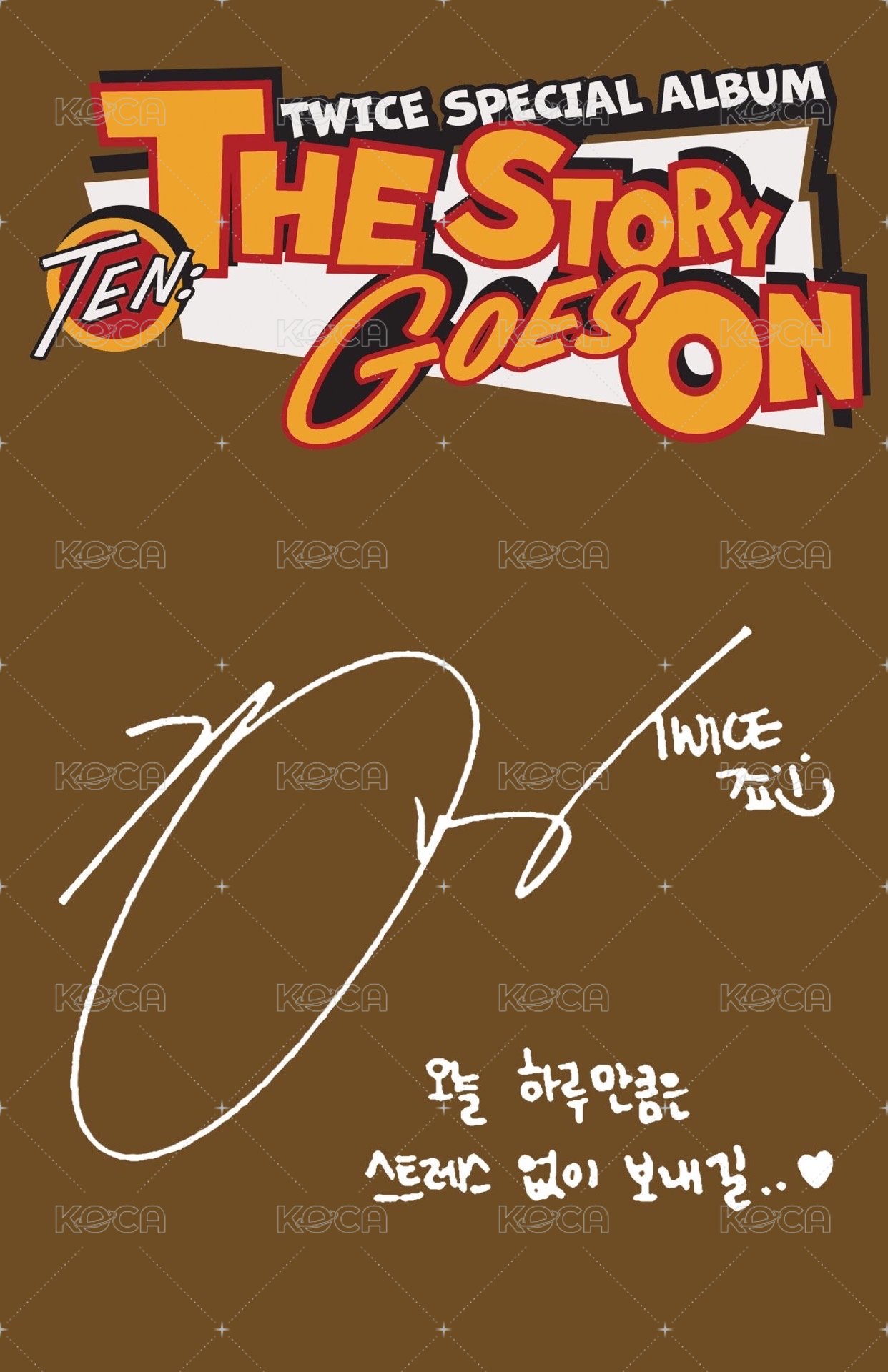 十週年特別專 專輯卡 Cast ver. 背面