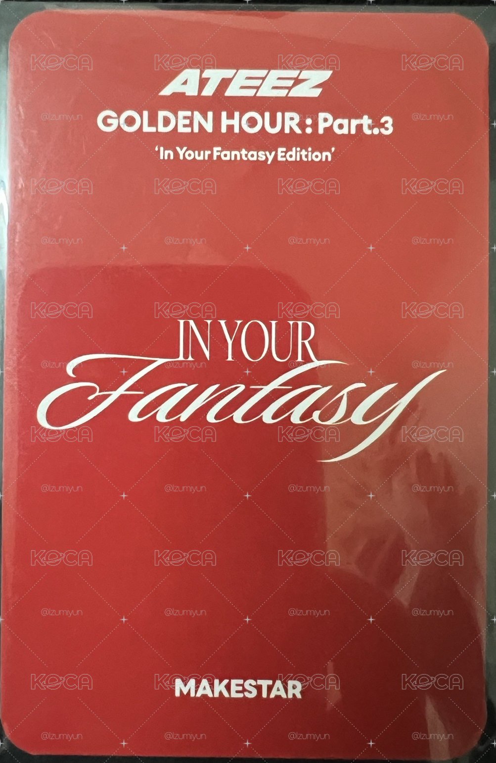 GOLDEN HOUR :  Part.3 In Your Fantasy ms Limited 特典卡 中傘雙人
