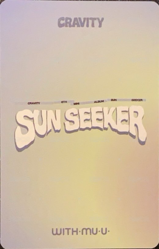 SUN SEEKER wm 1.0 簽售卡  背面
