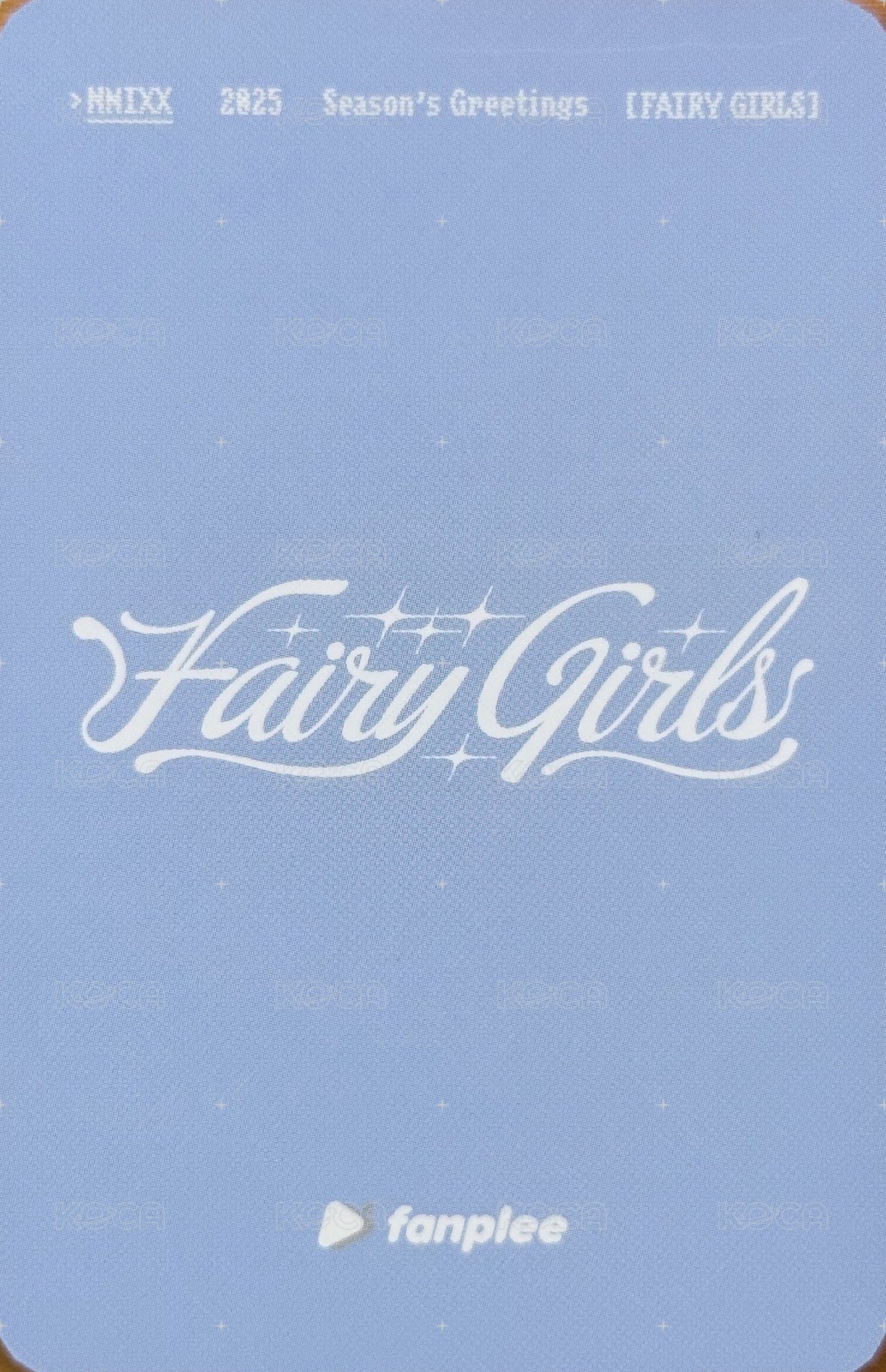 2025年曆 全通路 特典卡 比心裴 背面