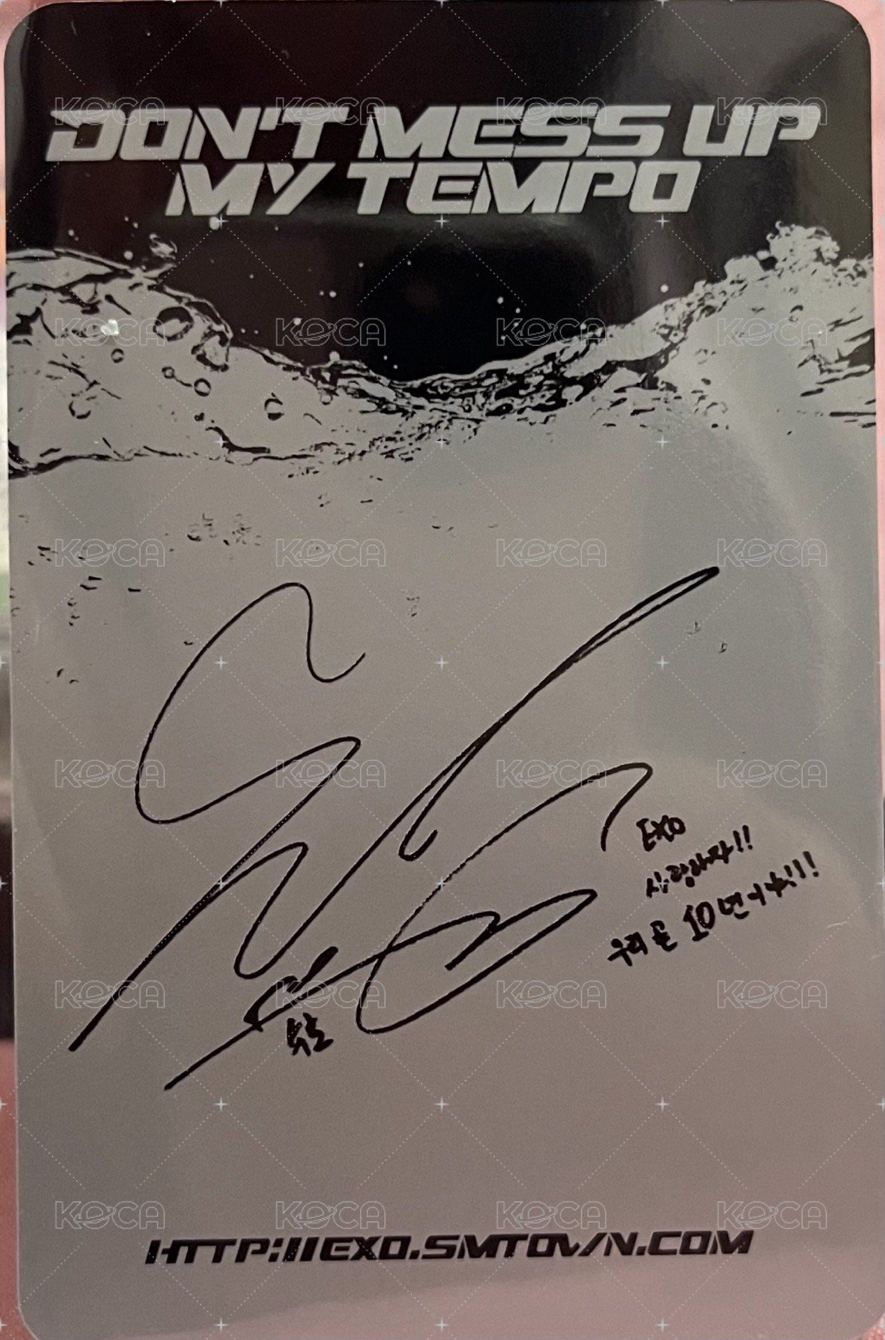 正規五輯 專輯卡  背面